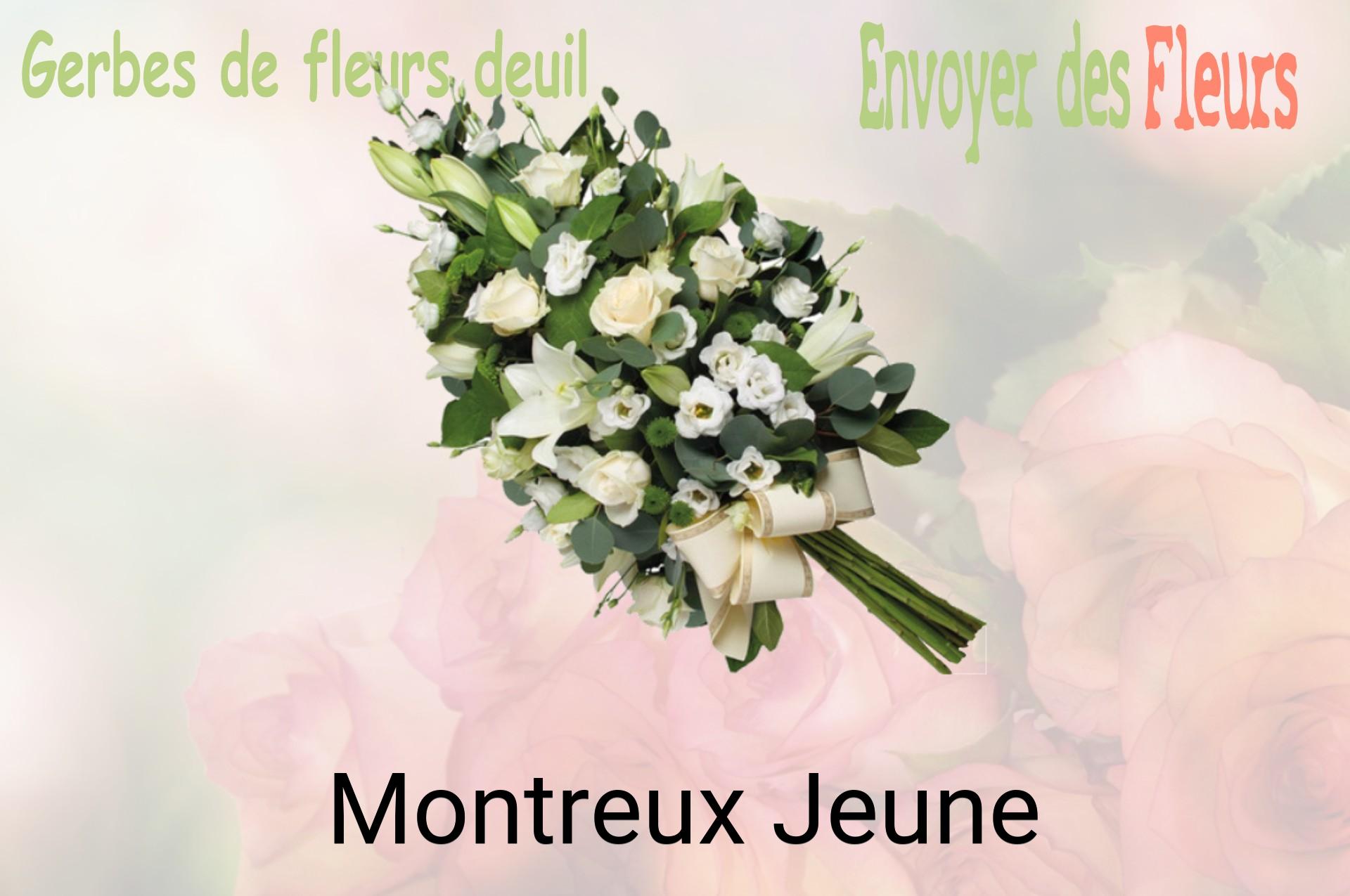 Gerbe de fleurs de deuil livrée à Montreux-Jeune